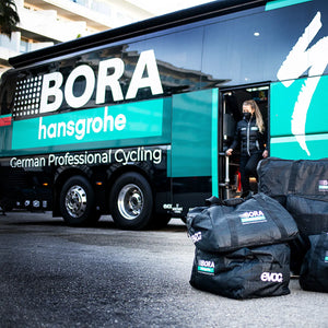 EVOC x BORA hansgrohe cycling team sponsor mobile view