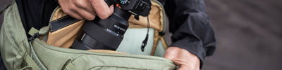EVOC Capture camera hip pack in use by photographer